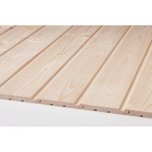 Profilholz Schrägprofil Fichte/Tanne gehobelt 12,5 x 96 x 3000 mm