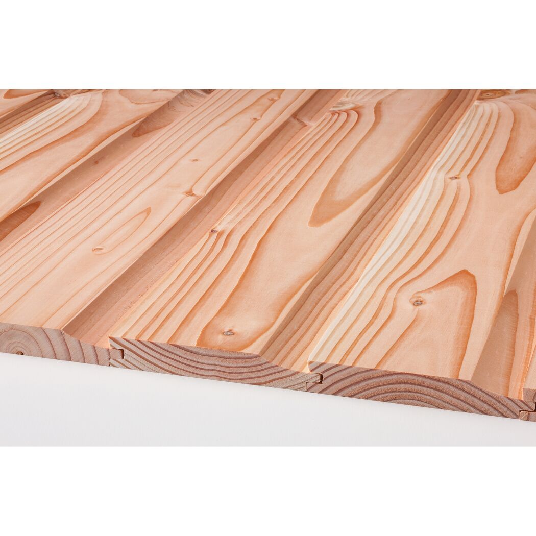 Profilholz Stülpschalung Douglasie gehobelt 19 x 121 x 2500 mm A/B-Sortierung