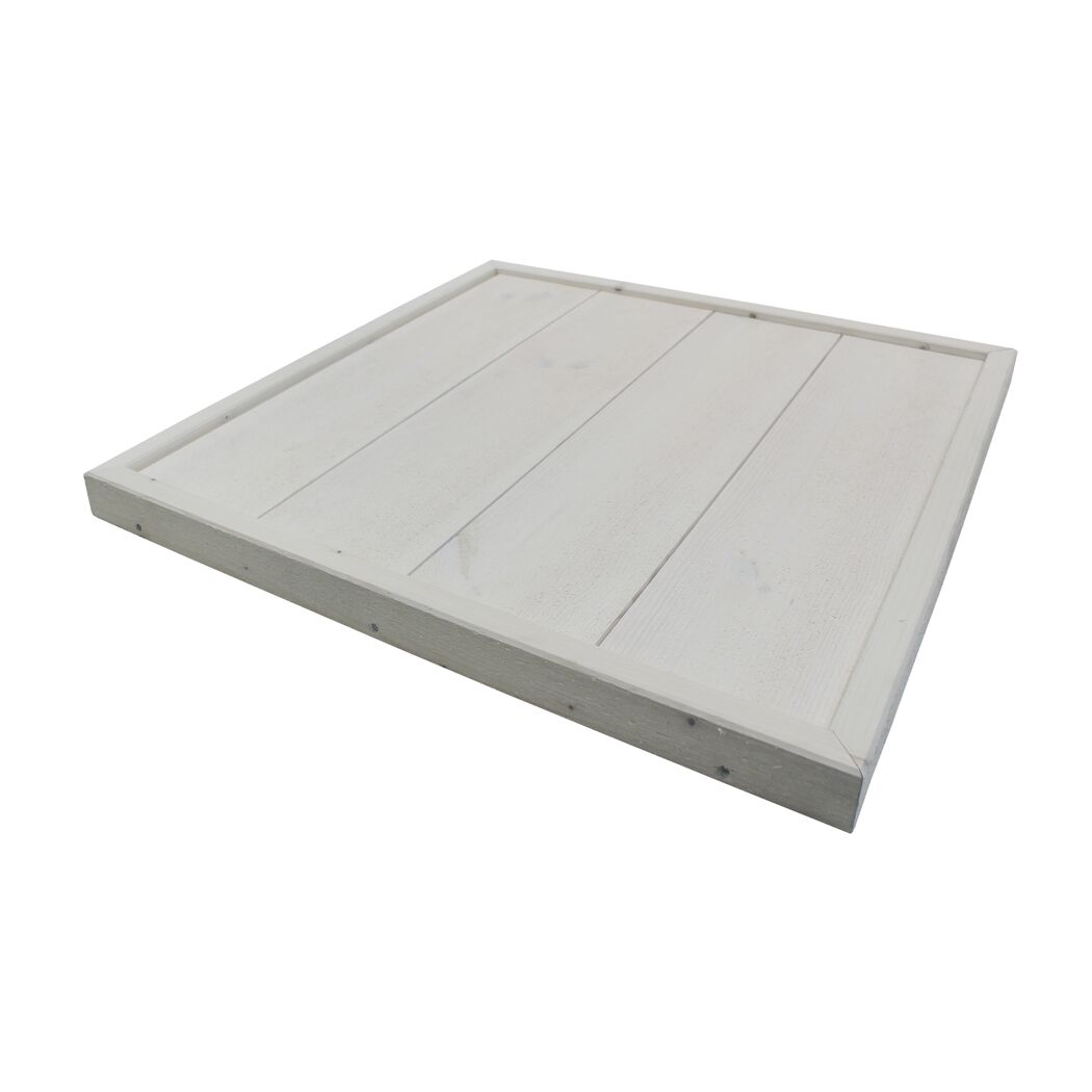 Weiße Holzplatte