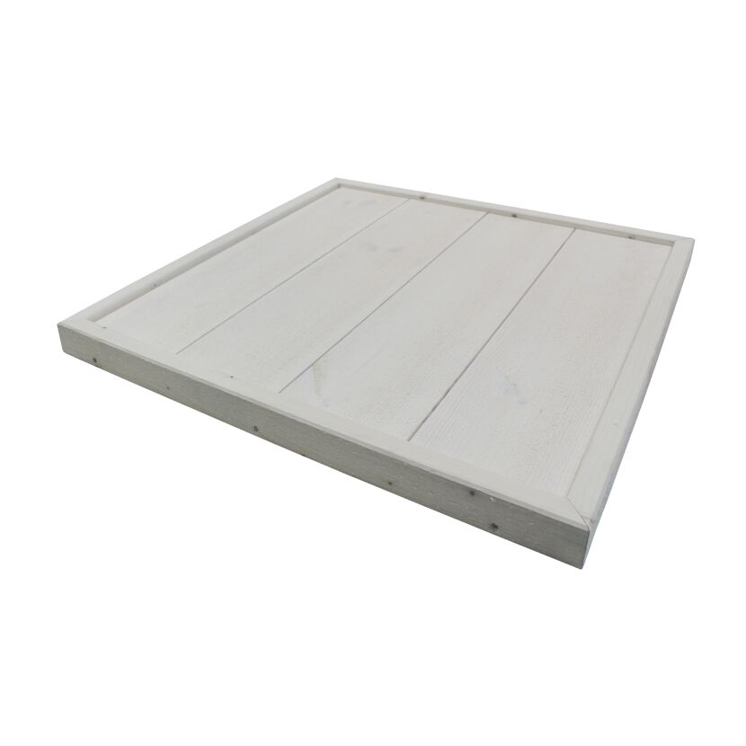 Weiße Holzplatte
