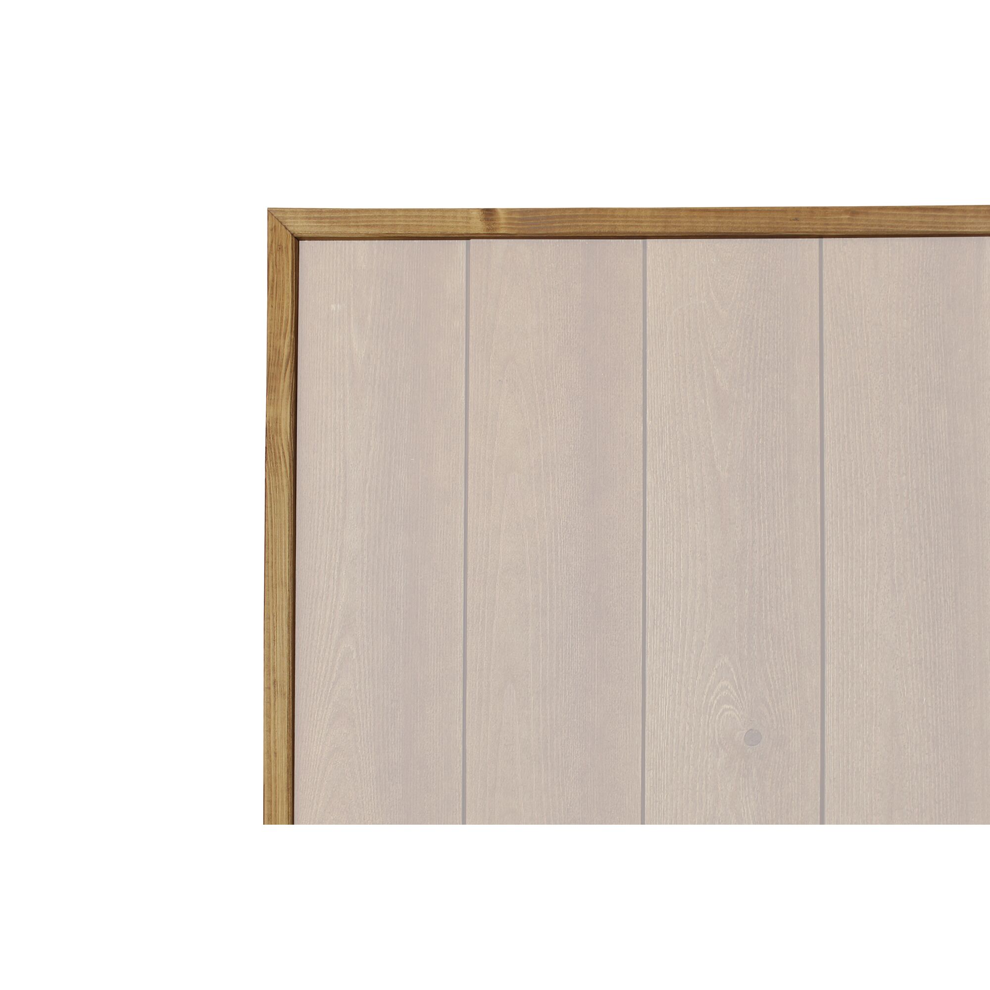 Holzpaneel mit braunem Holzrahmen