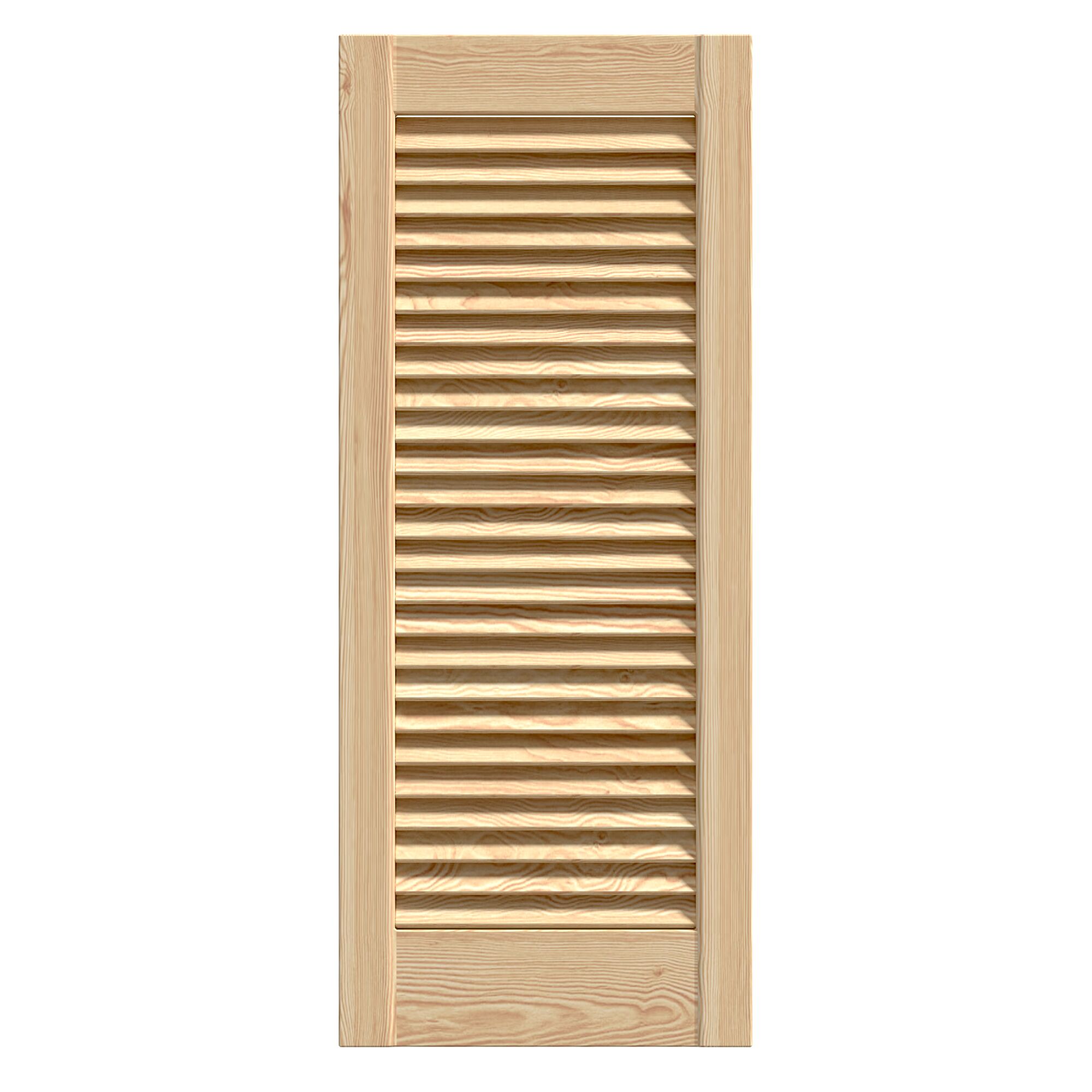 Holztür mit Lamellen