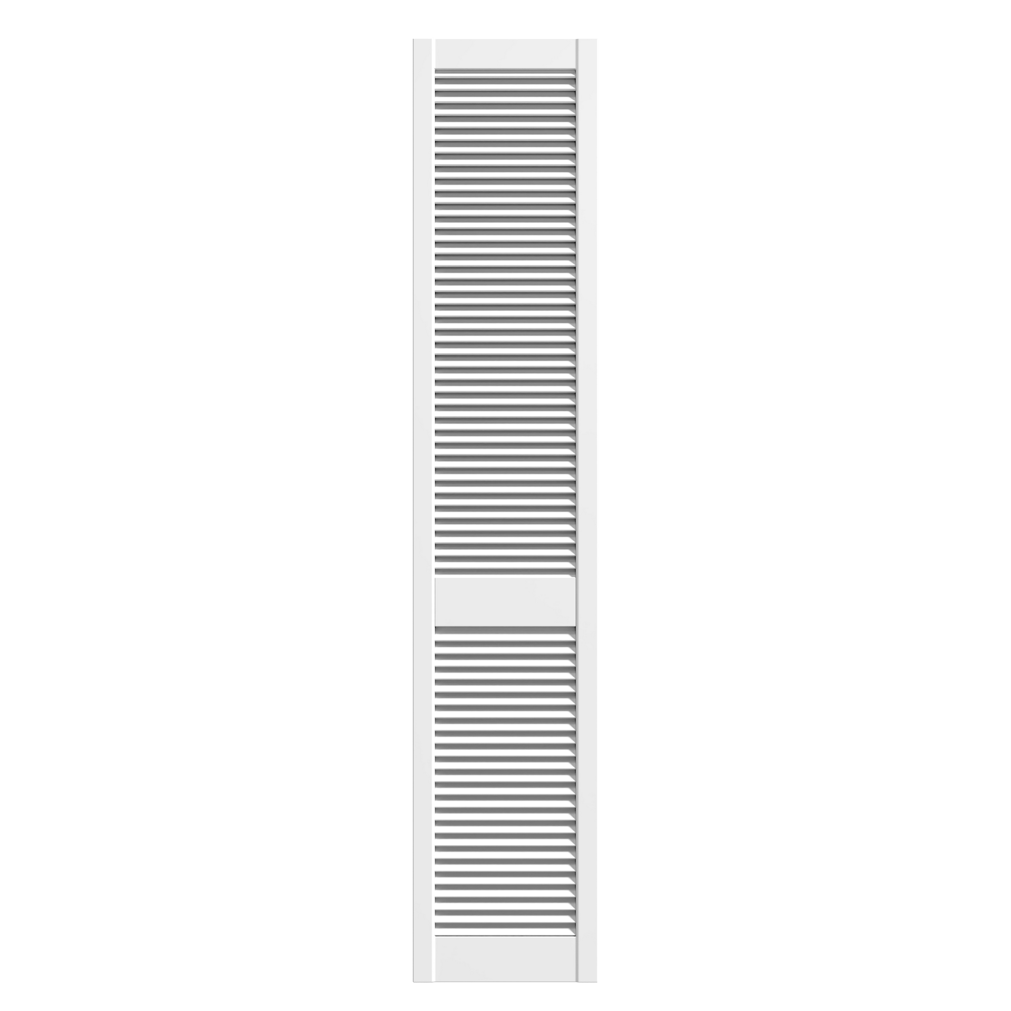 Lamellentür weiß offen 2013 x 394 mm