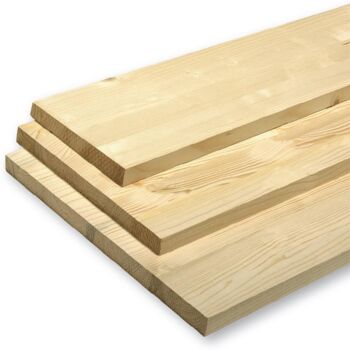 Drei Leimholzplatten Fichte 1200 x 300 x 28 mm