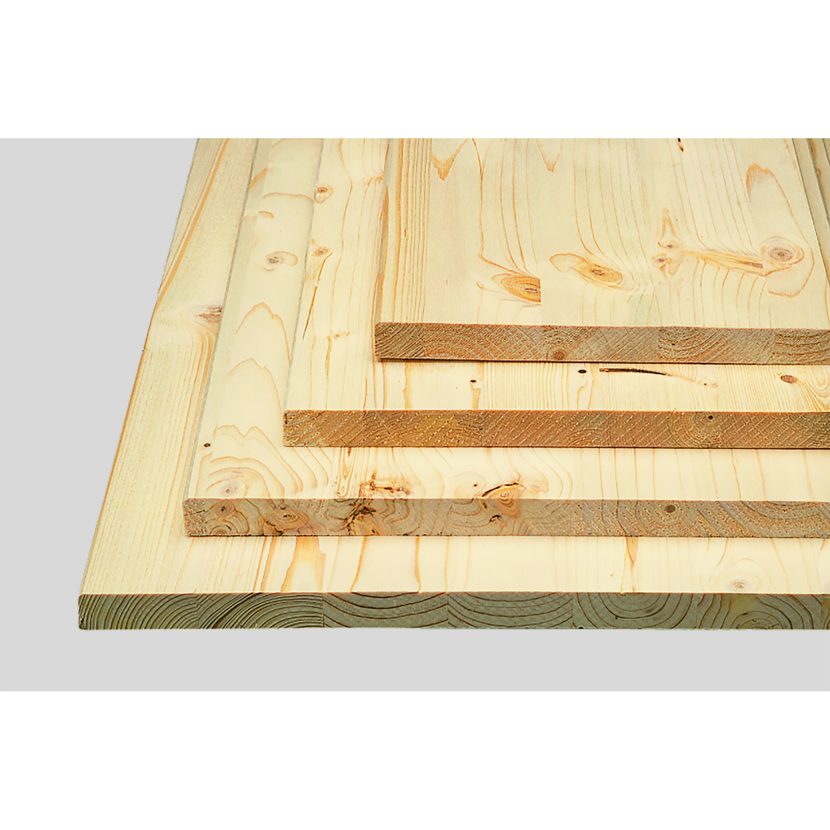 Stapel Leimholz Fichte