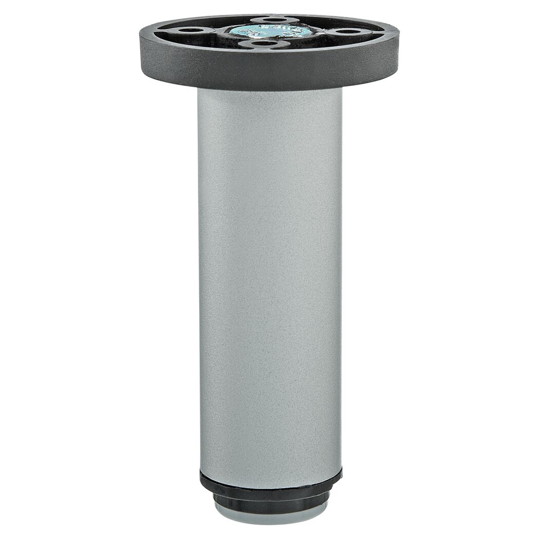 Möbelfüße "Teno" 4 Stück aluminiumfarben 10 cm