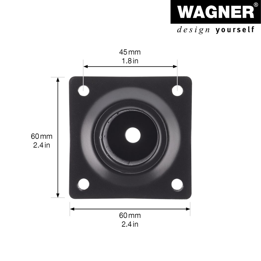 Möbelbein 'Classic ST 1010' Stahl schwarz Ø 30 x 100 mm