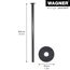 Möbelbein 'Classic ST 1080' Stahl schwarz Ø 30 x 800 mm