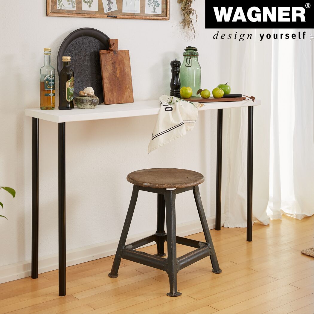 Möbelbein 'Classic ST 1080' Stahl schwarz Ø 30 x 800 mm
