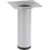 Möbelbein 'Classic ST 1210' Stahl aluminiumfarben Ø 30 x 100 mm