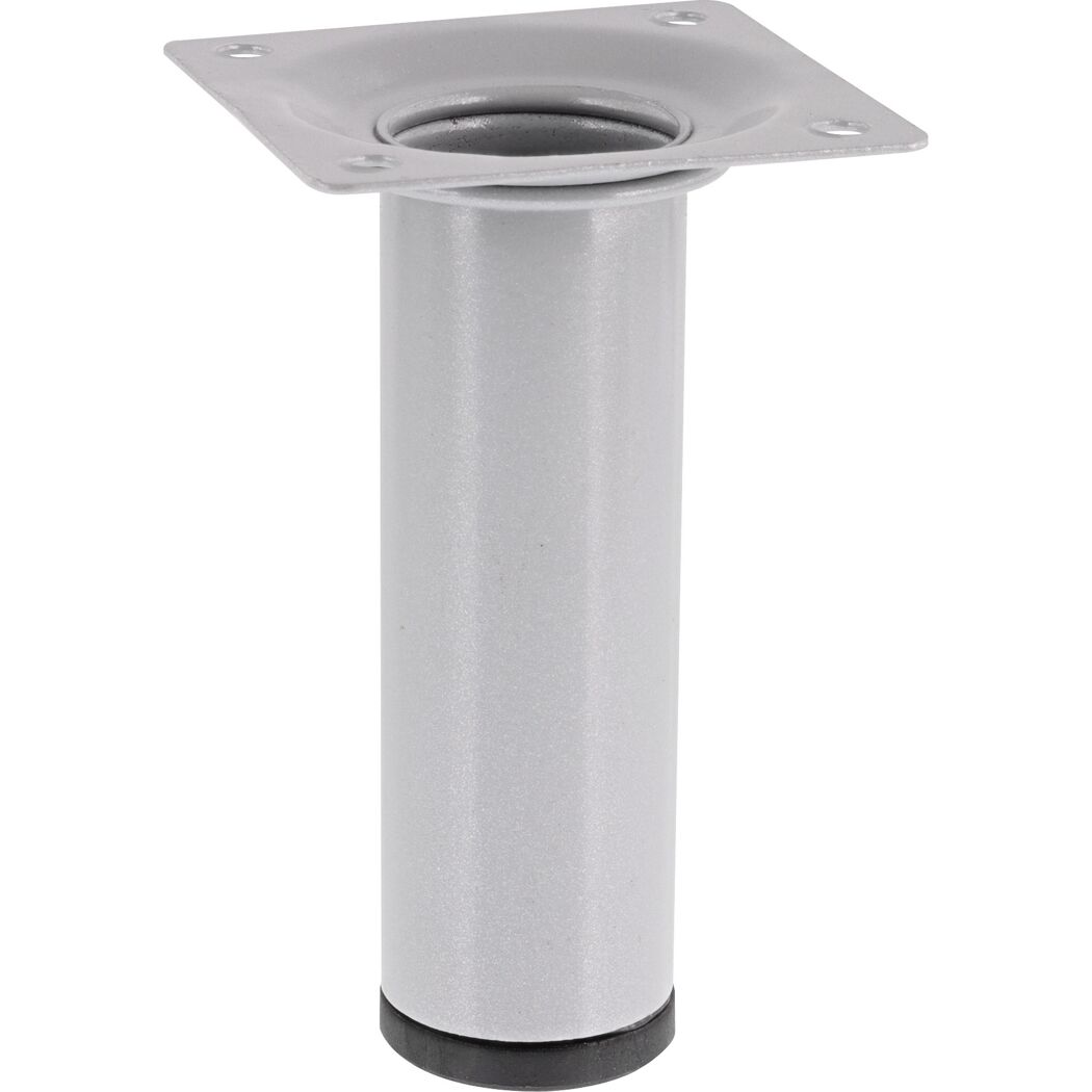 Möbelbein 'Classic ST 1210' Stahl aluminiumfarben Ø 30 x 100 mm