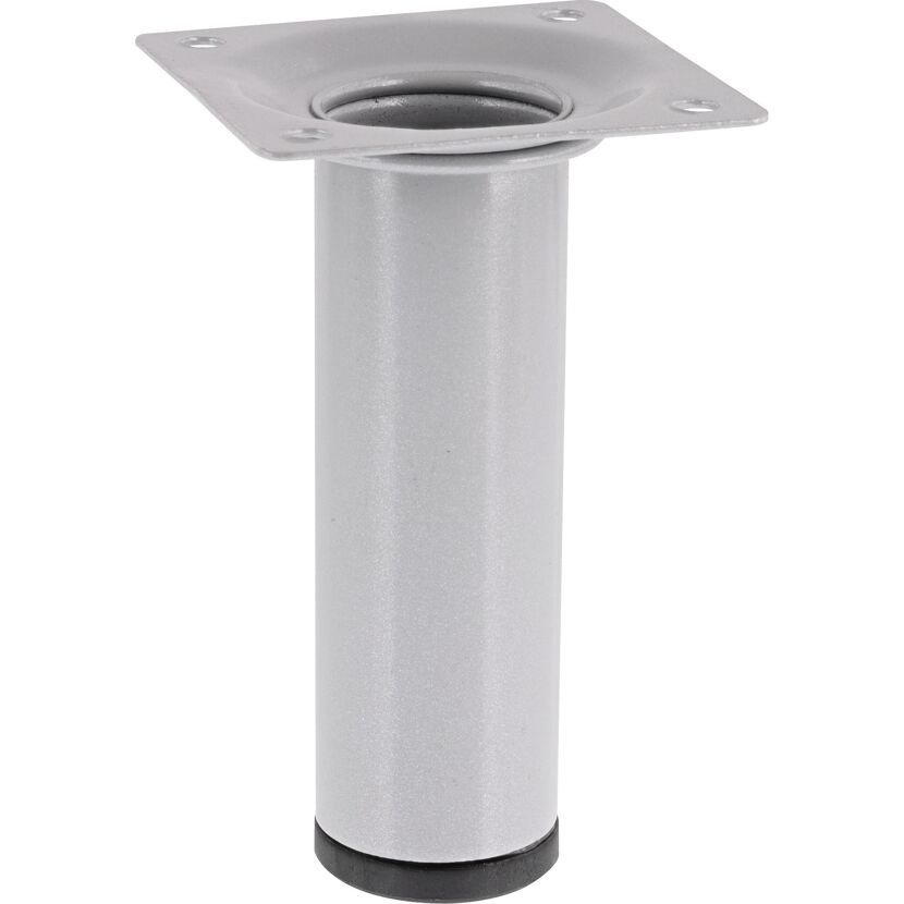 Möbelbein 'Classic ST 1210' Stahl aluminiumfarben Ø 30 x 100 mm