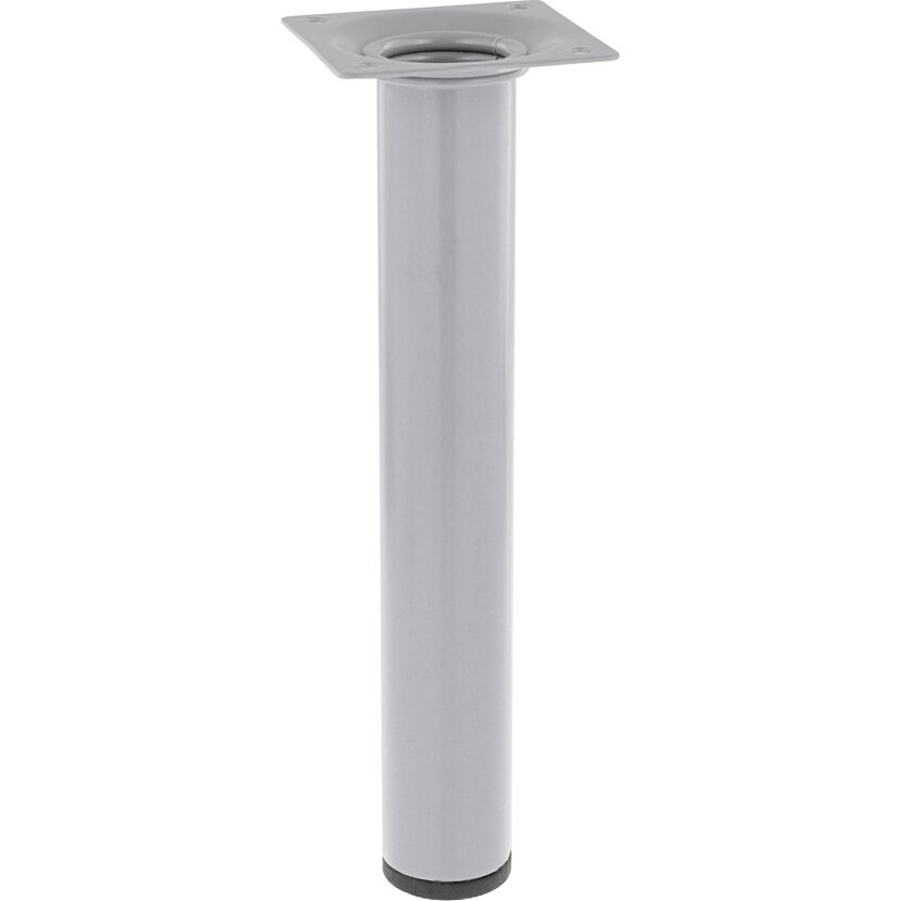 Möbelbein 'Classic ST 1220' Stahl aluminiumfarben Ø 30 x 200 mm