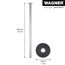Wagner Tischfuß Stahlrohrfuß rund Alu 30/800 mm