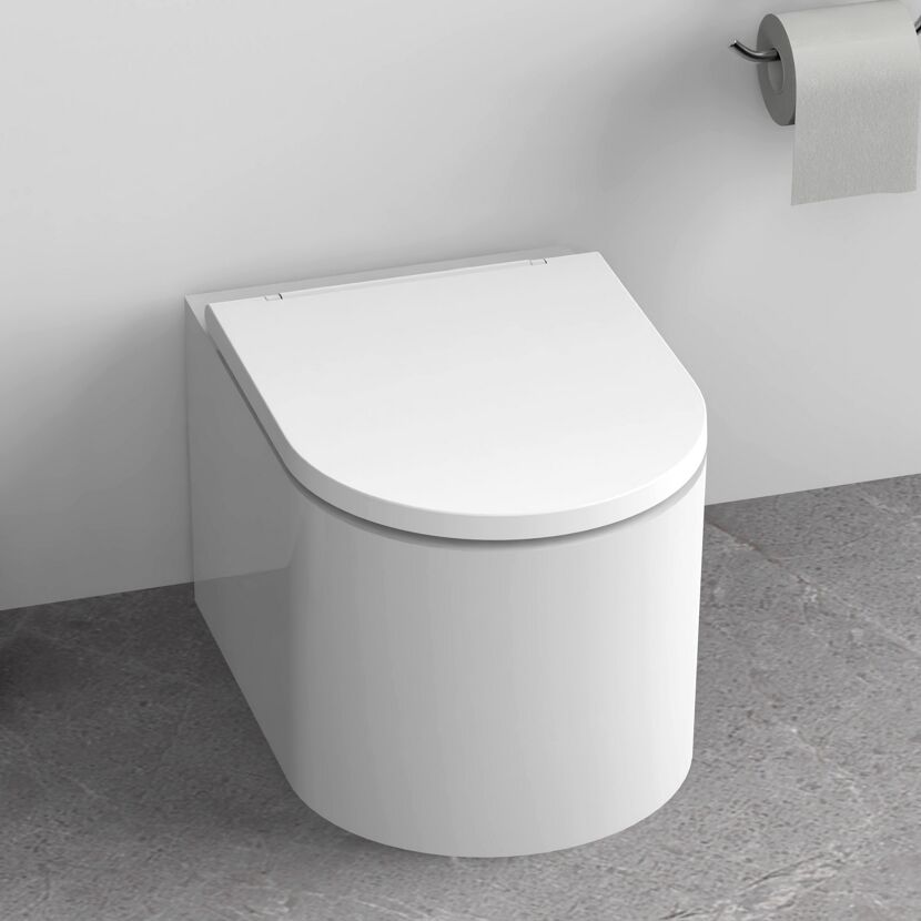 WC-Sitz 'Brisbane' mit Absenkautomatik weiß Duroplast