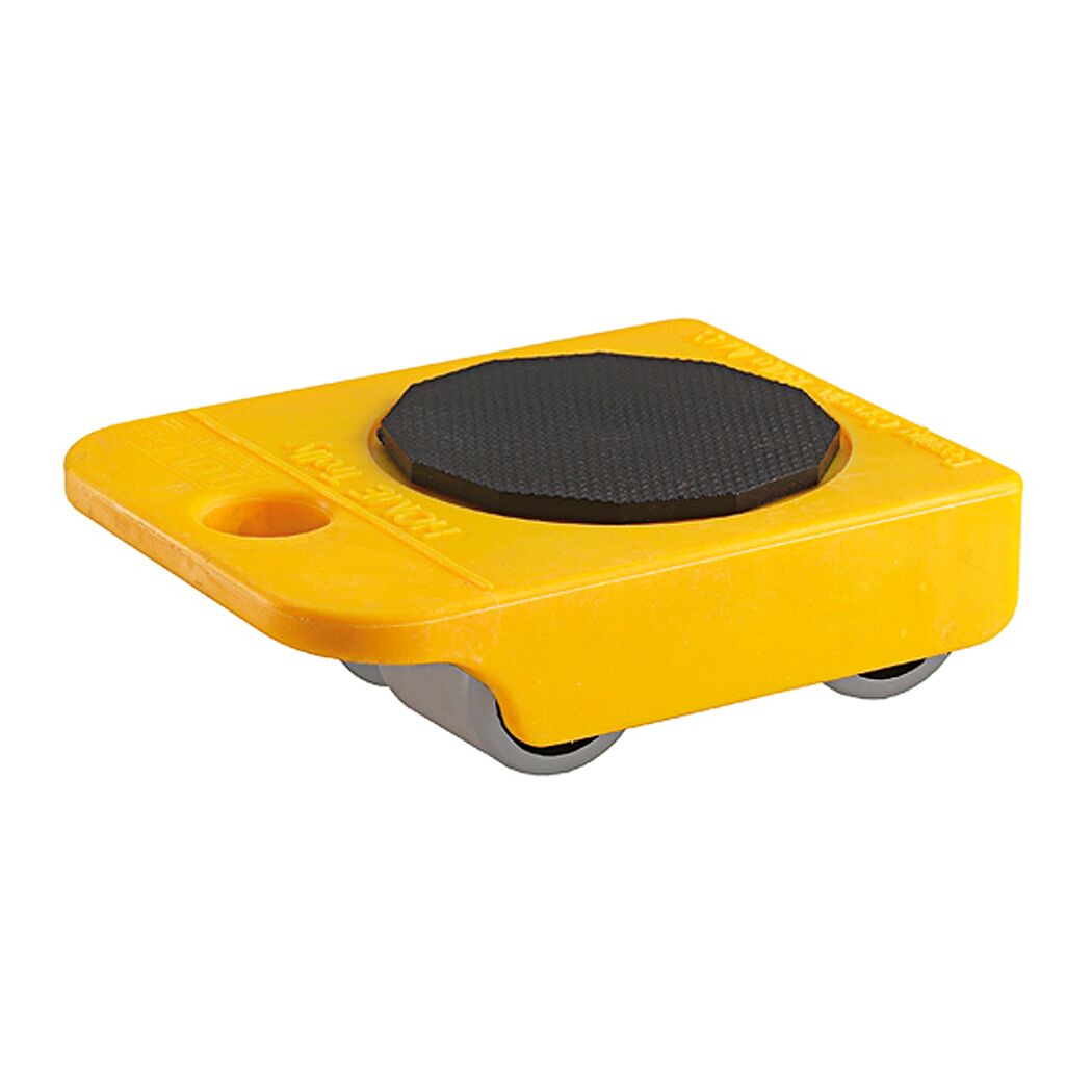 Gelber Transportroller mit Rollen