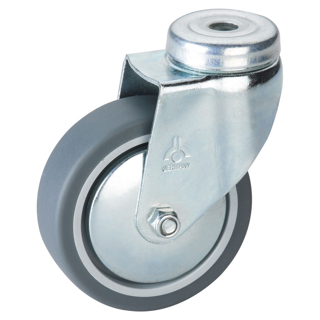 Lenkrolle mit Rückenloch 100 mm