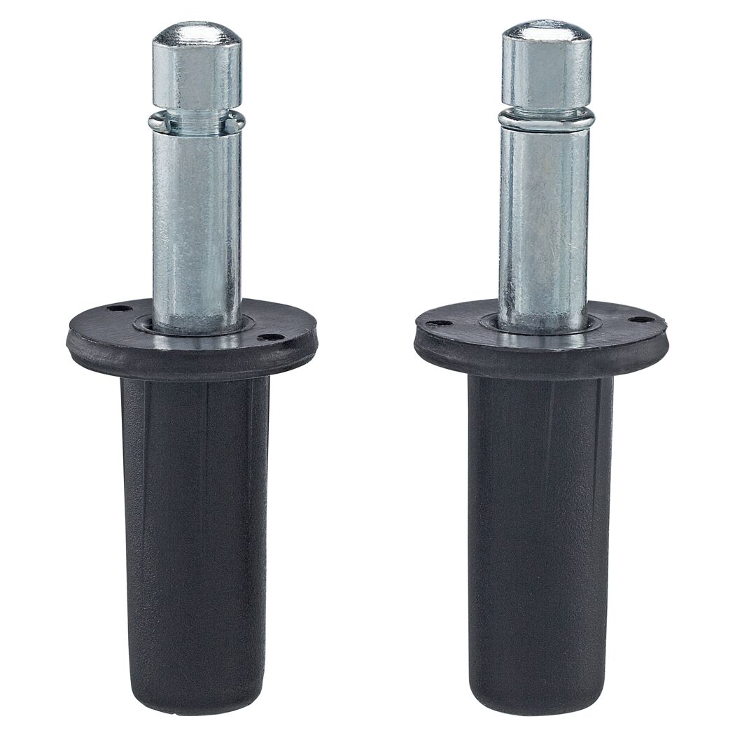 Zwei schwarze Bundstifte 8 mm mit KS-Hülse 13 mm