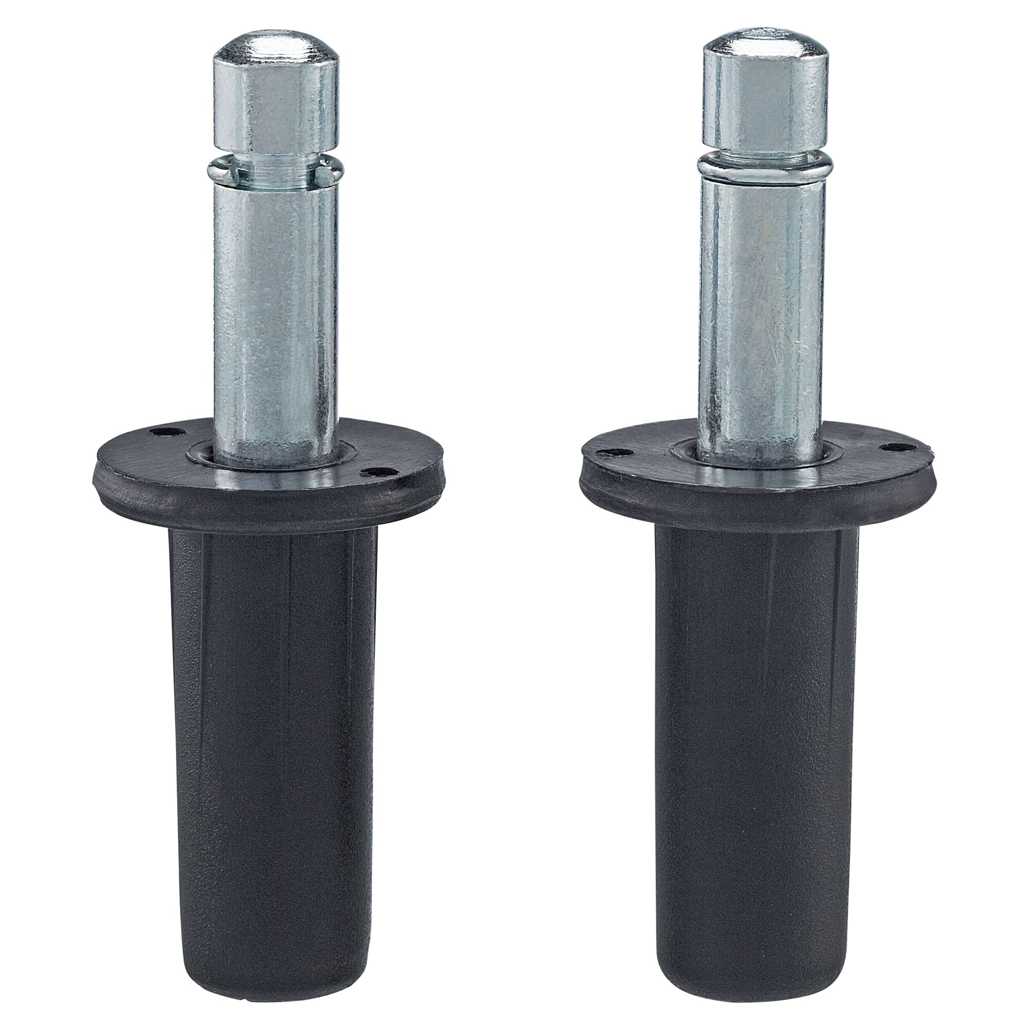 Zwei schwarze Bundstifte 8 mm mit KS-Hülse 13 mm