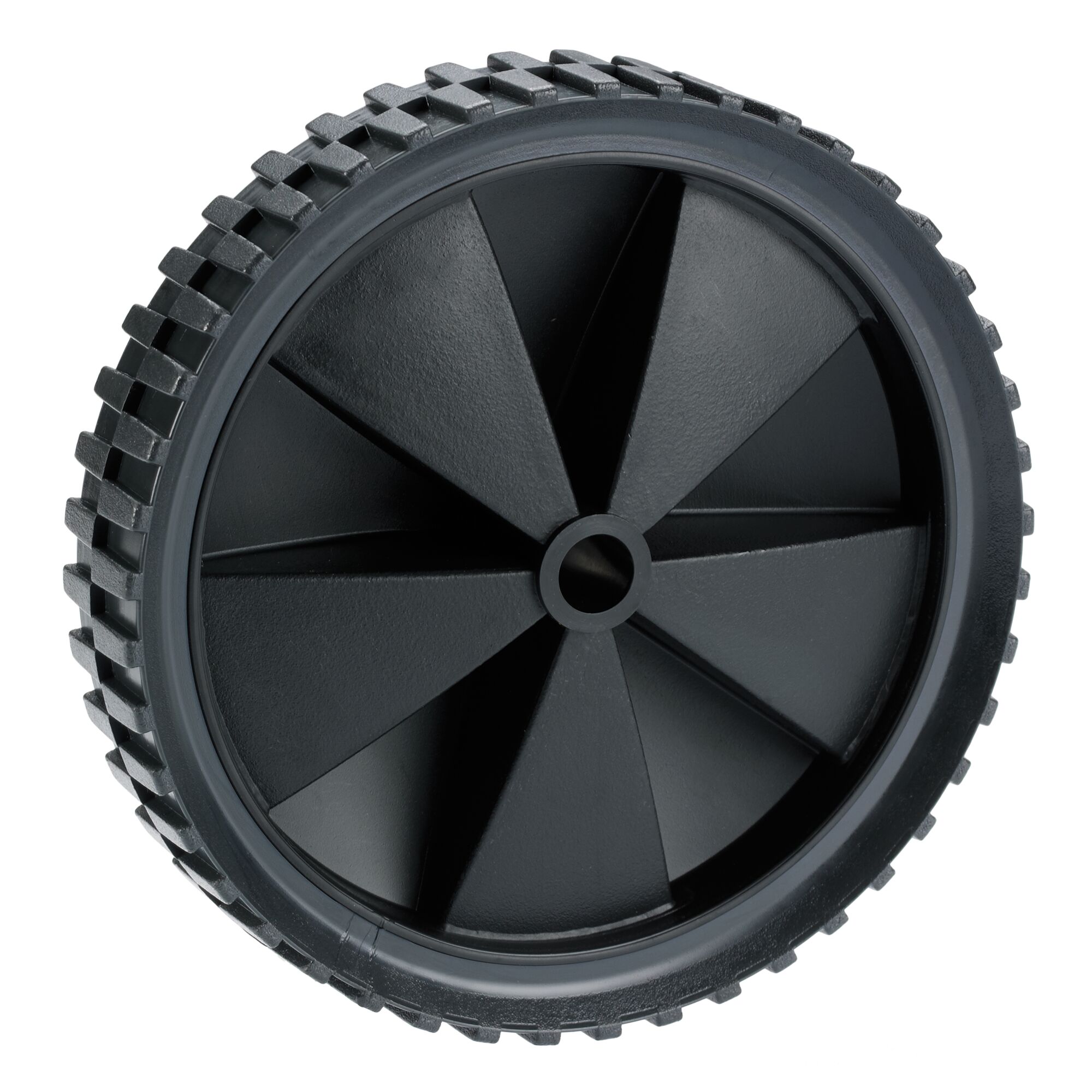 Schwarzes PVC-Rad, 150 mm Durchmesser, Tragkraft 25 kg
