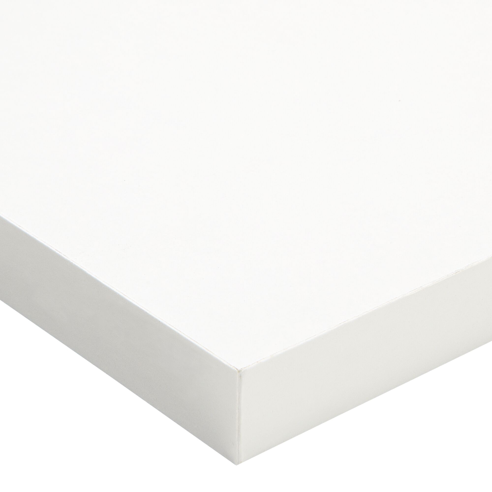 Weiße Möbelbauplatte