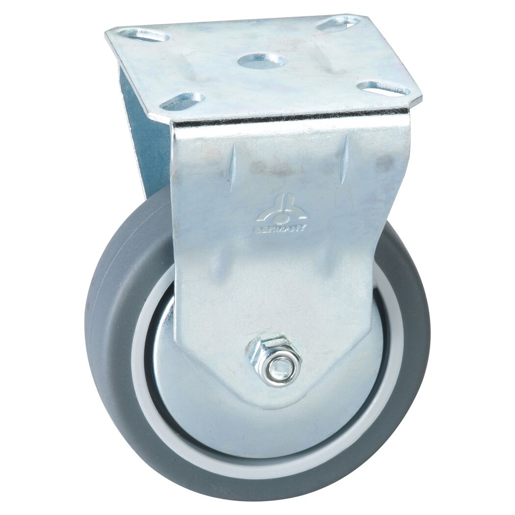 Bockrolle mit Platte 75 mm
