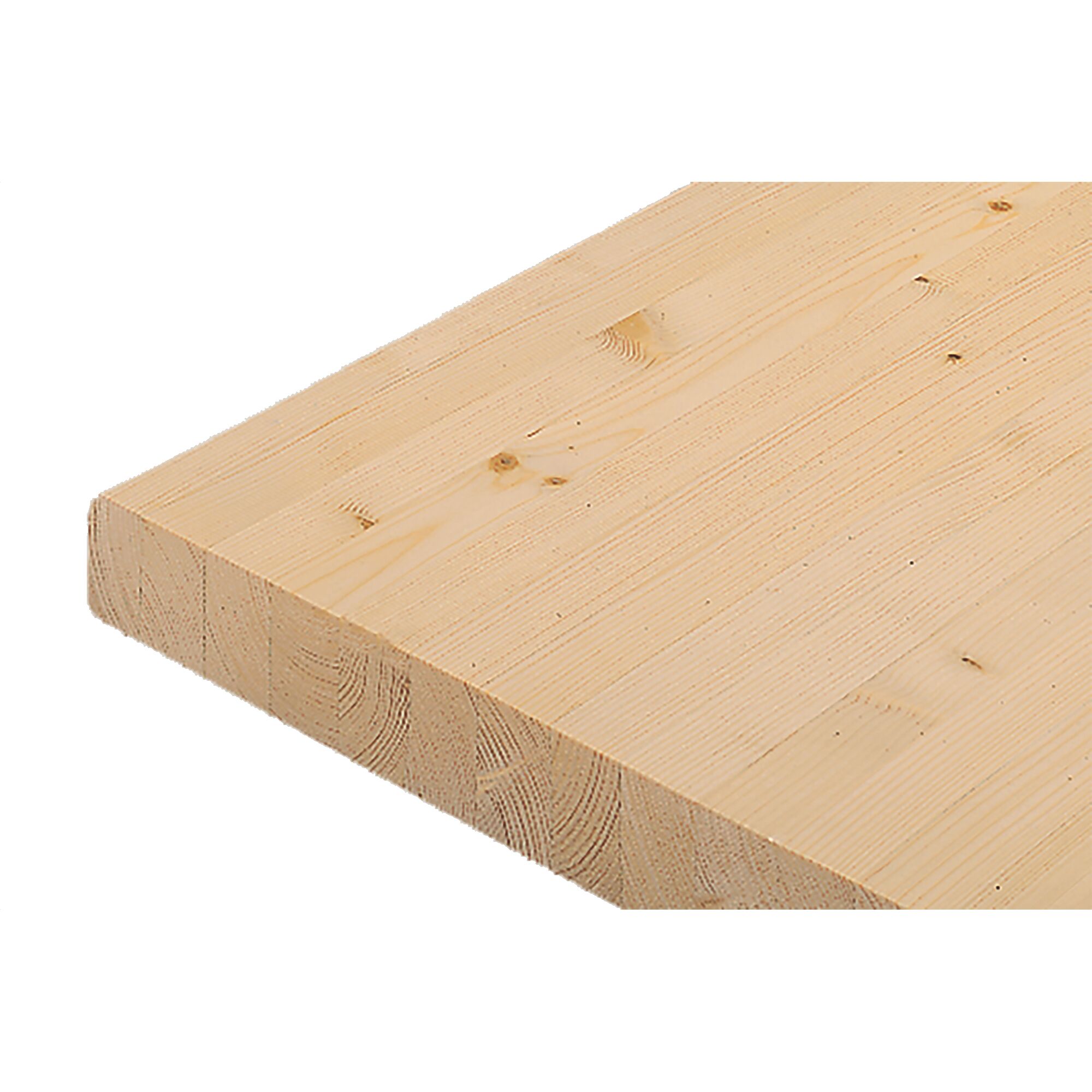 Fichtenholzplatte 240 x 60 cm, 40 mm stark