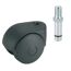 Graue Doppelrolle 40 mm mit Gewindestift