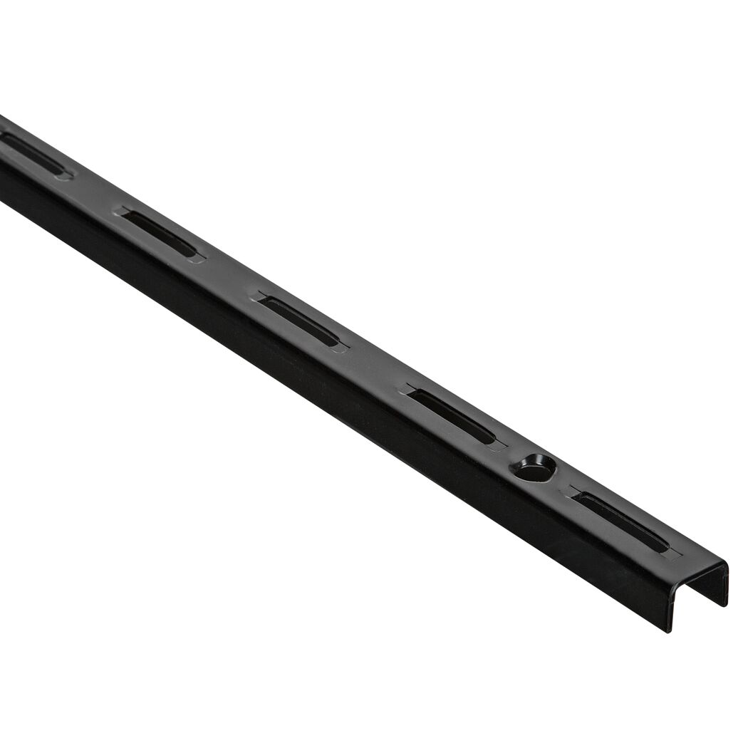Schwarze Wandschiene