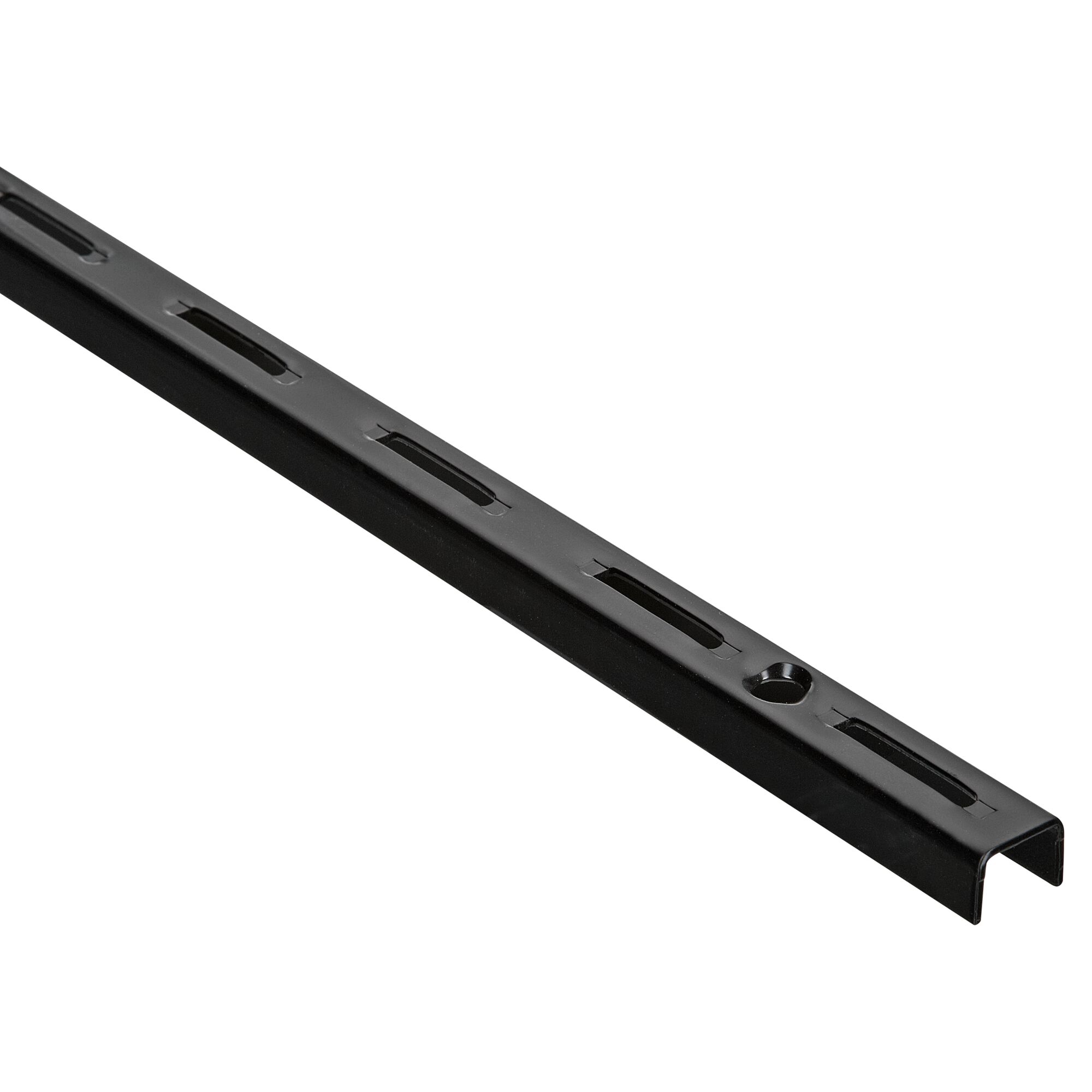 Schwarze Wandschiene