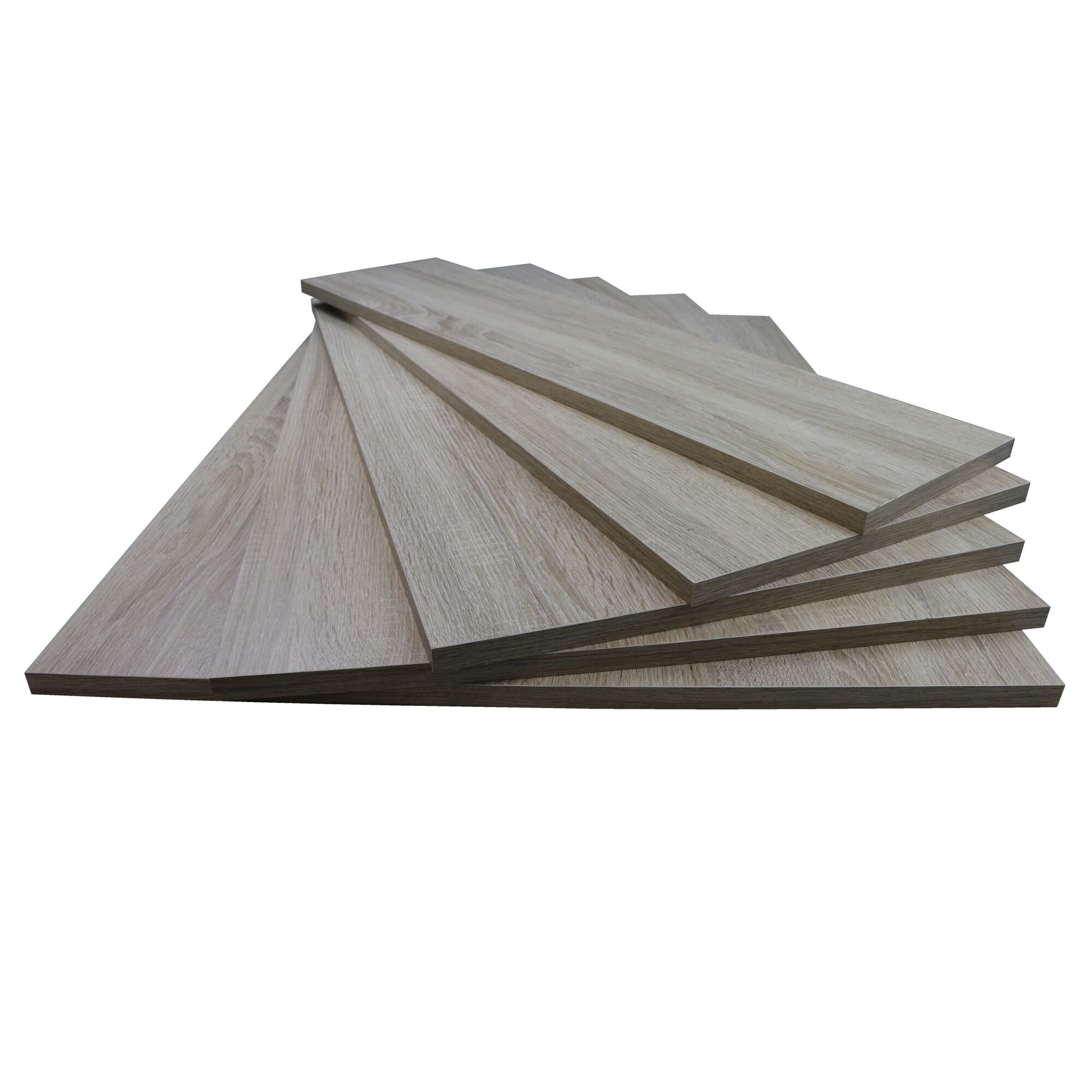 Mehrere Regalbretter aus Eichenholz