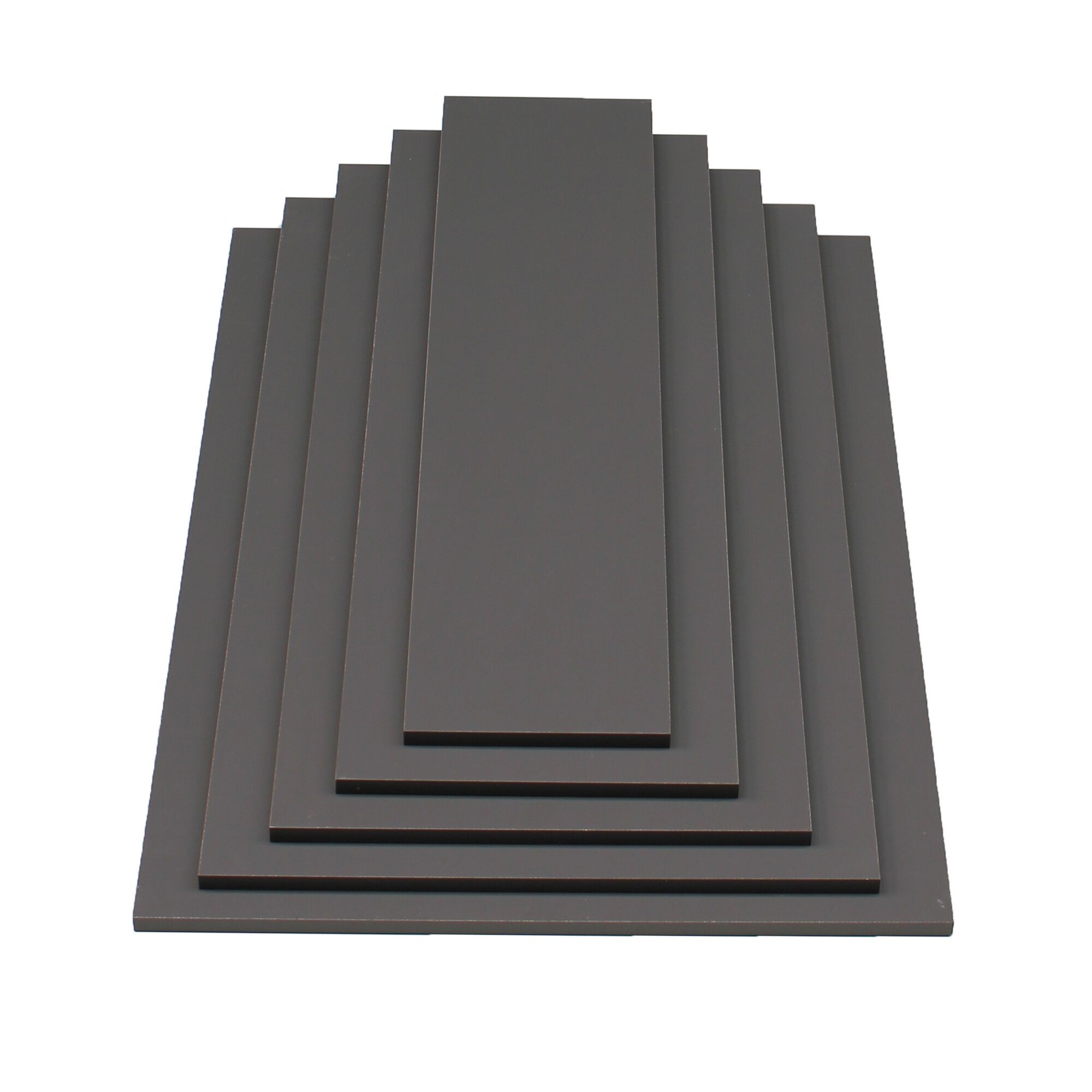Mehrere anthrazitfarbene Möbelbauplatten