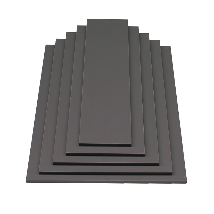 Mehrere anthrazitfarbene Möbelbauplatten