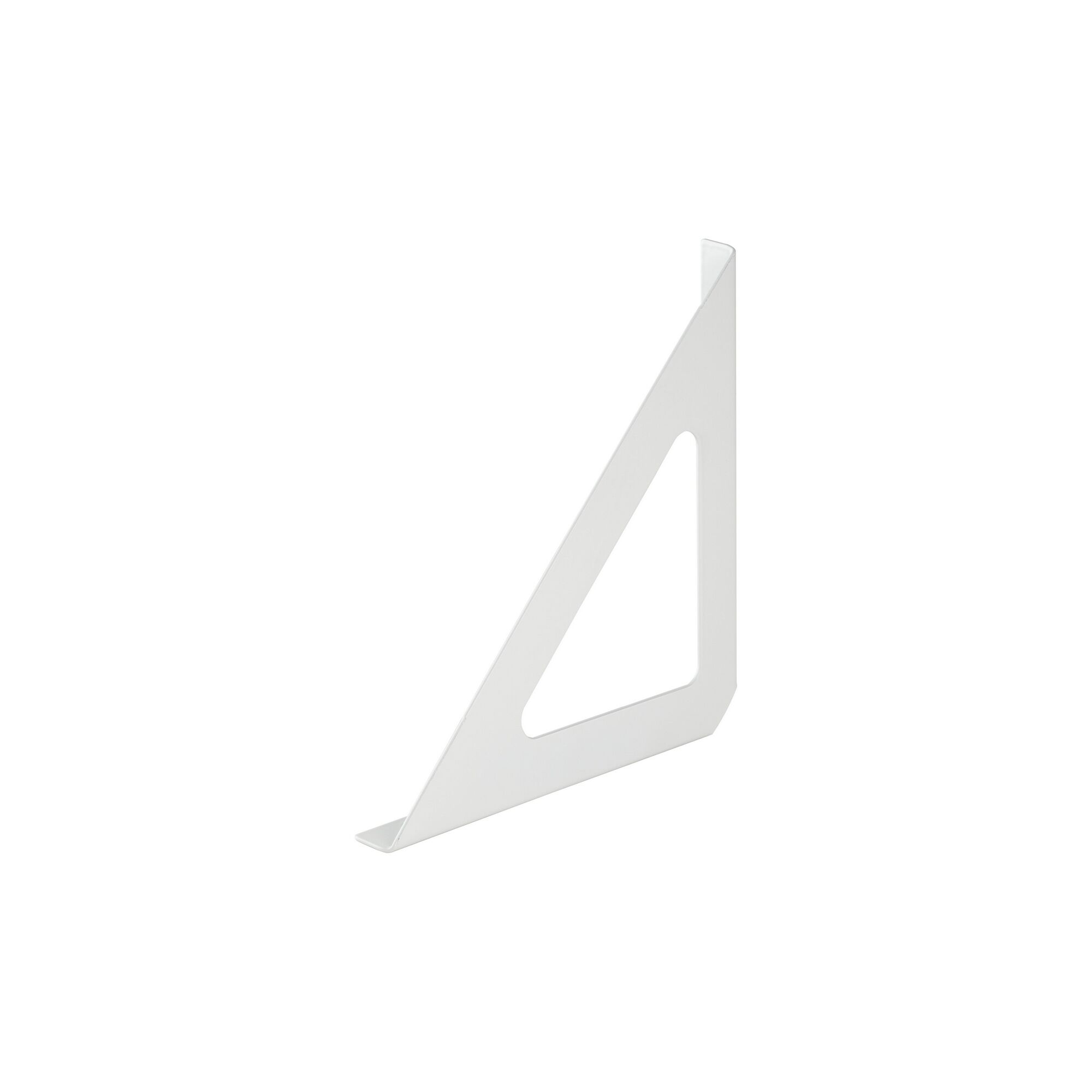 Weiße dreieckige Regalhalterung