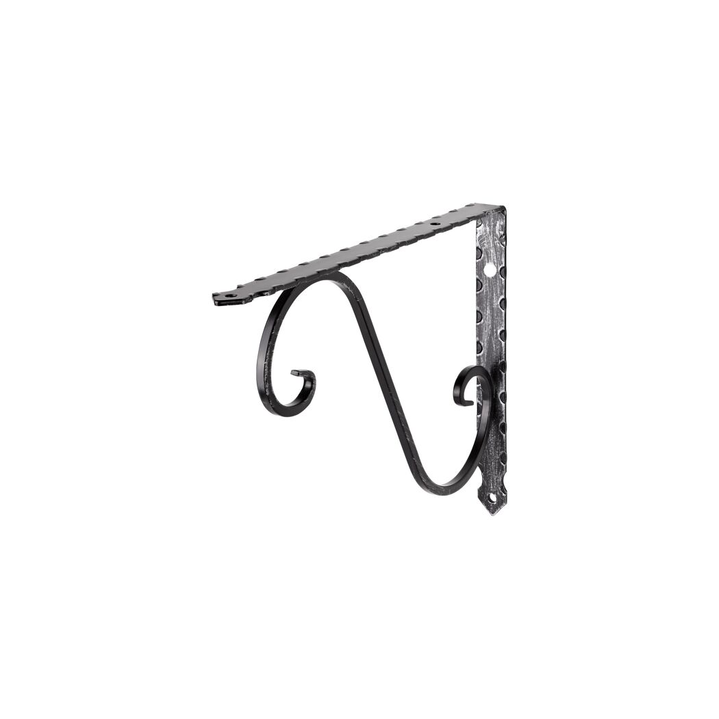 Schwarze Metall-Wandkonsole Ornament