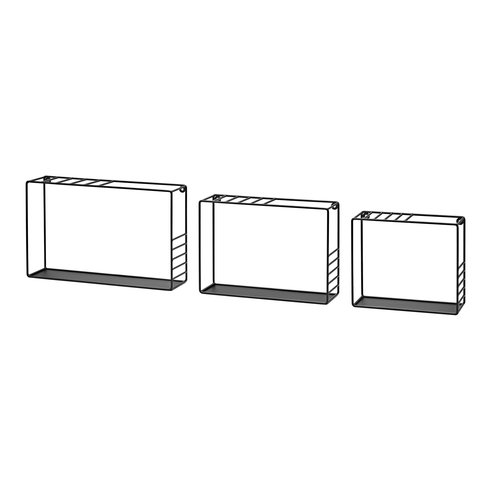 Wandregal-Set 'Shelf+ Lynn' schwarz 420 x 260 x 100 mm + product picture