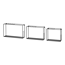 Verkleinertes Bild von Wandregal-Set 'Shelf+ Lynn' schwarz 420 x 260 x 100 mm