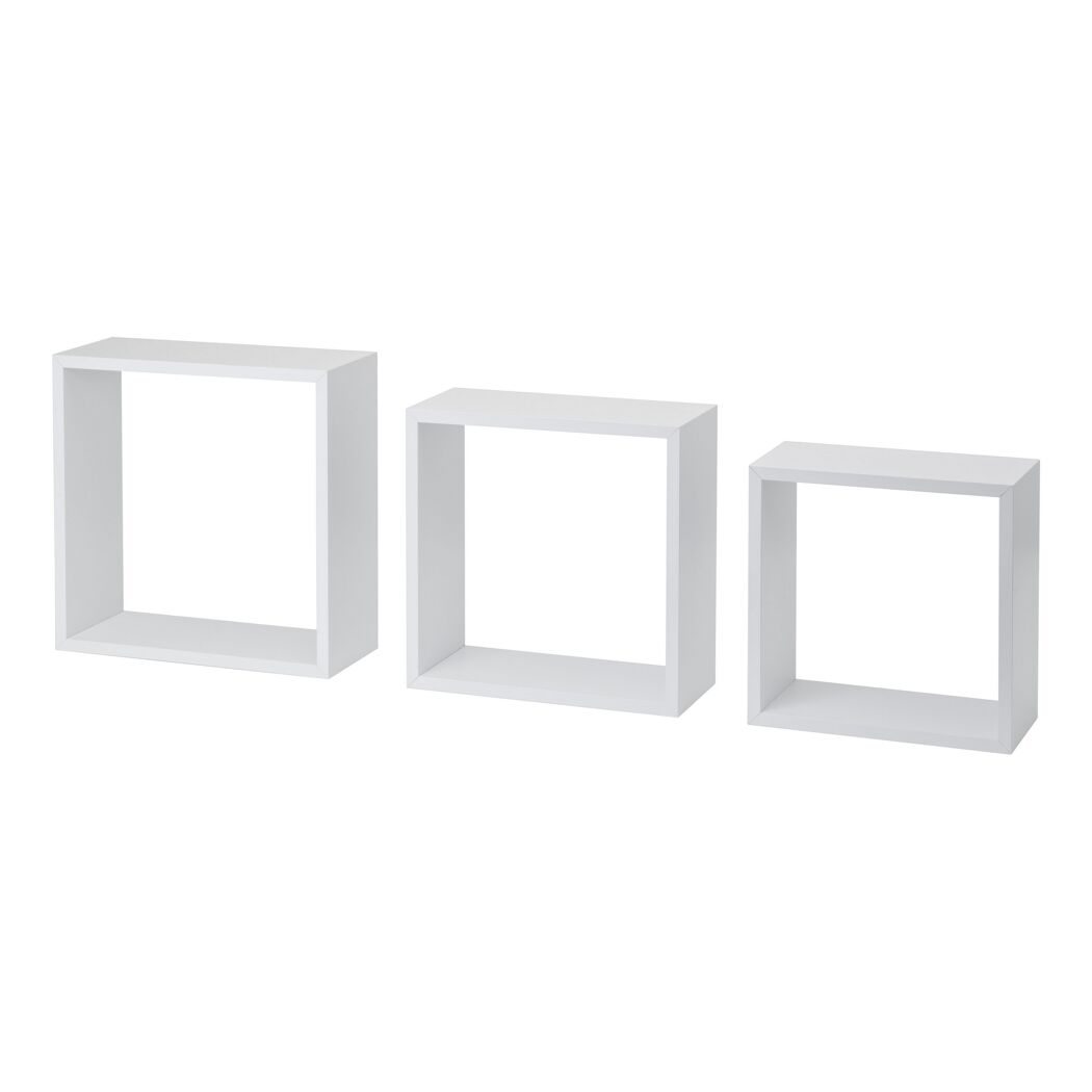 Wandregal-Set 'Shelf+ Frame' weiß 300 x 300 x 117 mm