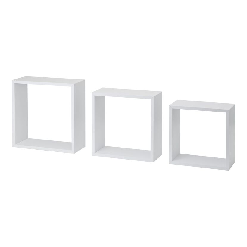 Wandregal-Set 'Shelf+ Frame' weiß 300 x 300 x 117 mm