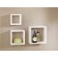 Wandregal-Set 'Shelf+ Frame' weiß 300 x 300 x 117 mm