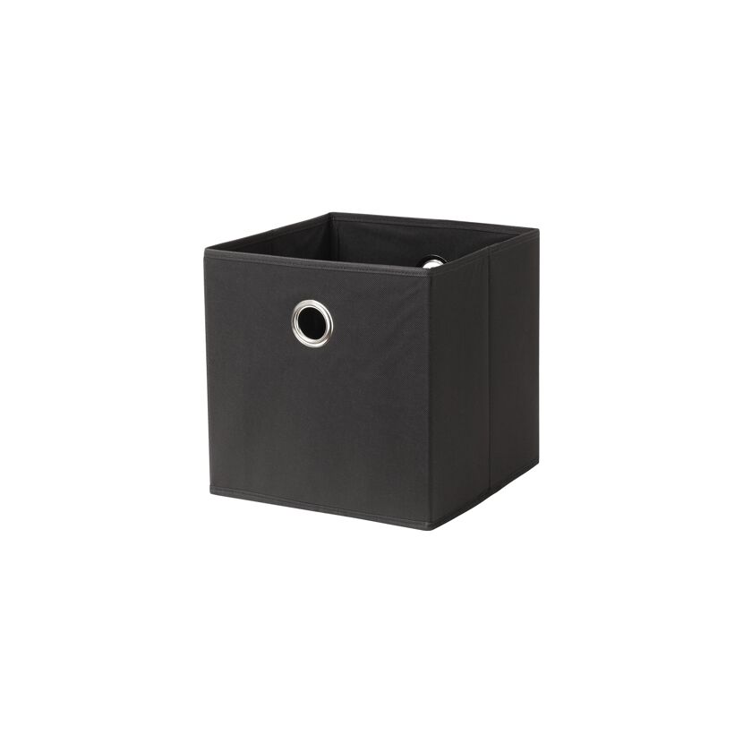 Schwarze Stoffbox