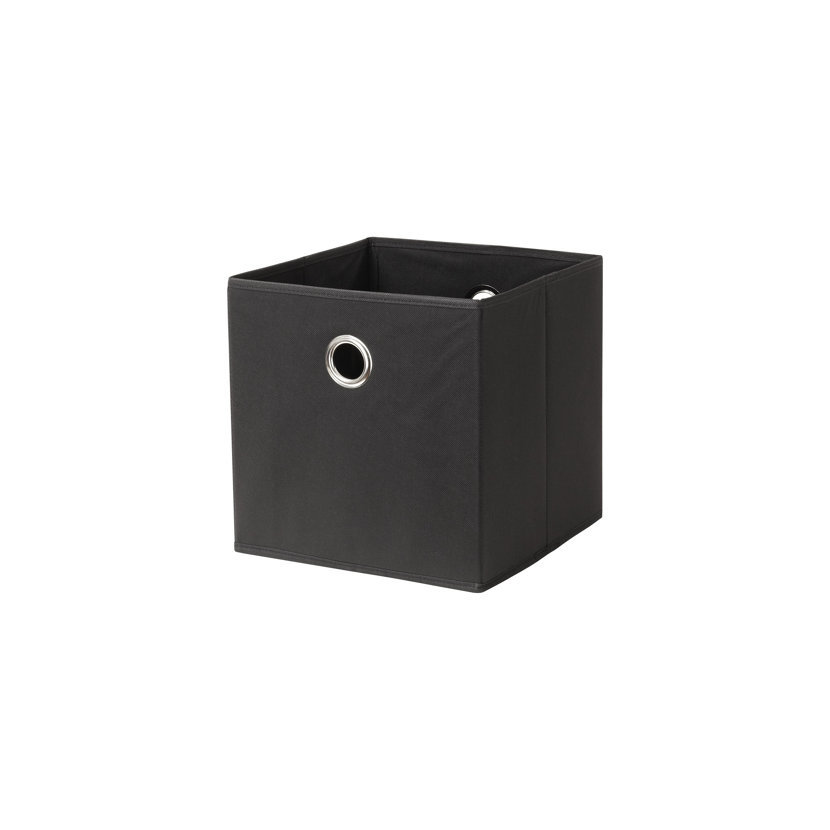 Schwarze Stoffbox