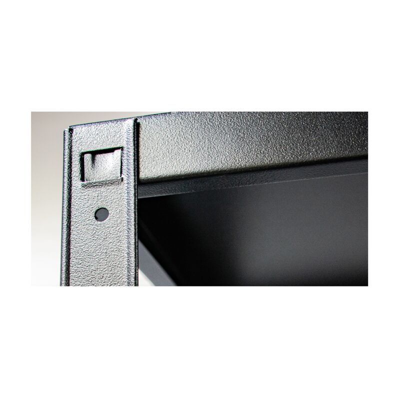 Detailansicht Steckregal schwarz