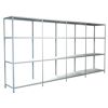 Stecksystem-Grundregal und 2 Anbauregale 380 x 180 x 50 cm