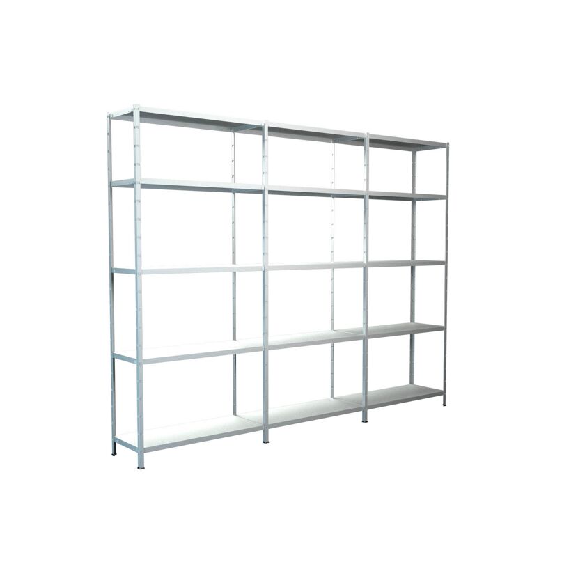 Stecksystem-Grundregal und 2 Anbauregale 300 x 200 x 35 cm
