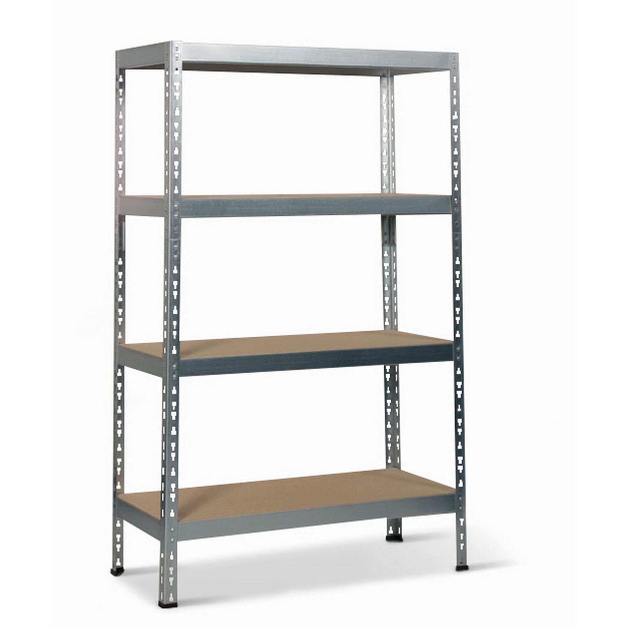 Metallregal mit vier Ebenen