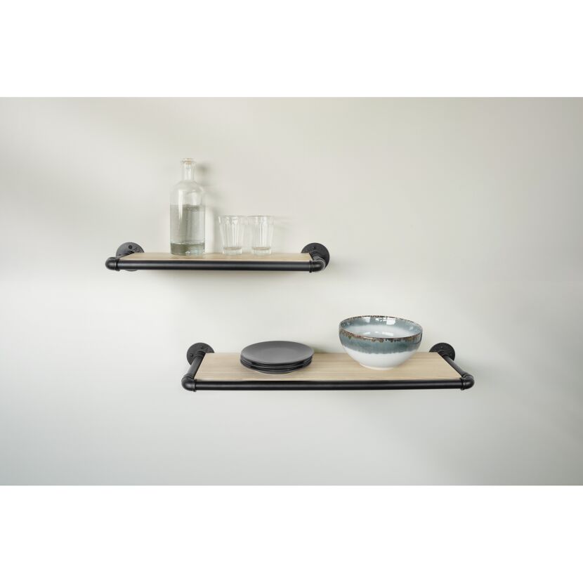 Verbindungsrohr für Regalsystem 'PIPE' Ø 25 x 80 mm schwarz