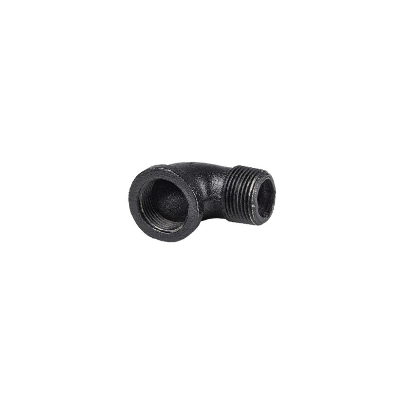 Eckverbinder 90° Connector für Regalsystem 'PIPE' 3/4" schwarz