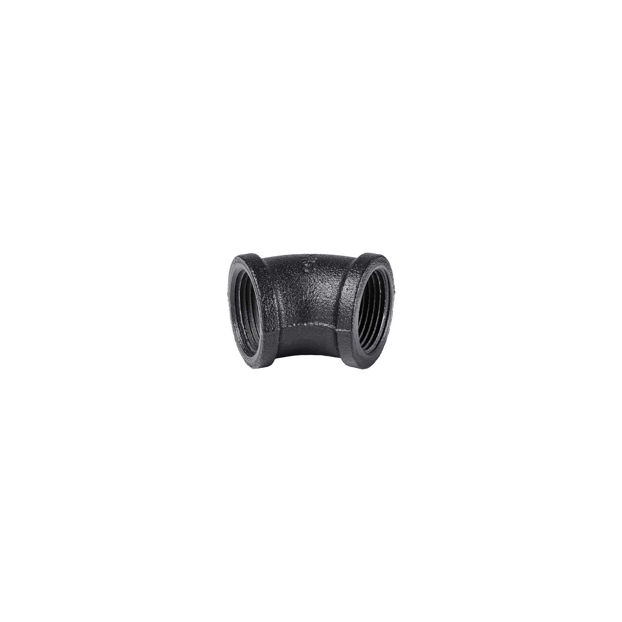 Eckverbinder 45° für Regalsystem 'PIPE' 3/4" schwarz