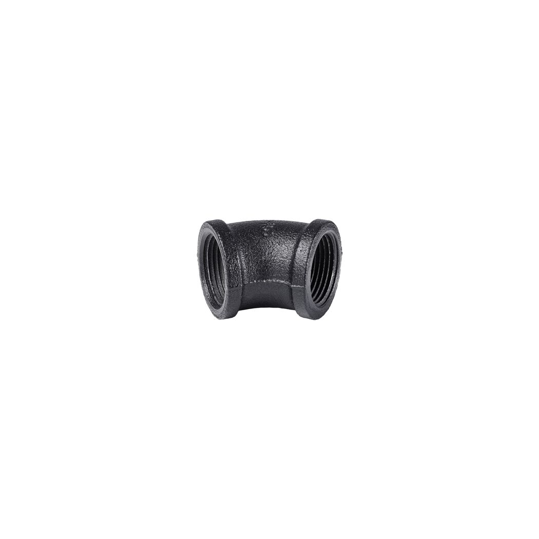 Eckverbinder 45° für Regalsystem 'PIPE' 3/4" schwarz